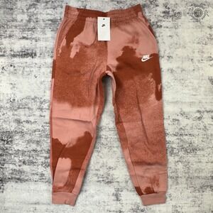 NWT Nike Sportswear Joggers Youth Large Red/Salmon Abstract Print MSRP $60